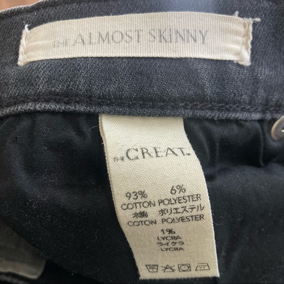 The Great. The almost skinny charcoal gray jeans size 27 - Picture 6 of 7